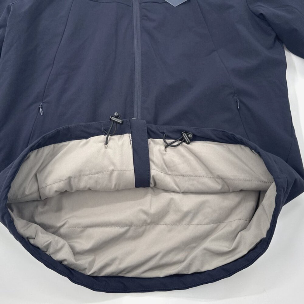 Wilder and Sons Nylon Jacket Mens Large Blue Insulated Lined Stretch Zip NEW - Picture 8 of 11